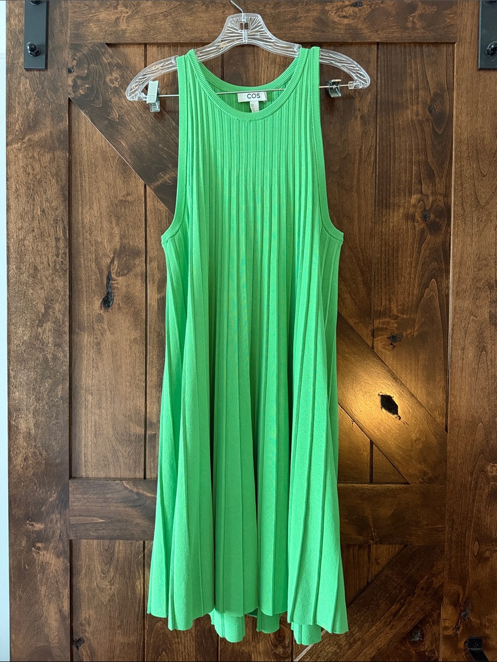 COS A-Line Sleeveless Green mini dress sz medium